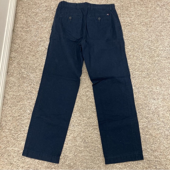 Mens Tommy Hilfiger Navy Trousers Size 30 - Picture 6 of 6